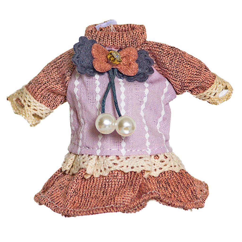 16cm Doll Dress Clothes for 1/12 BJD Doll Kids Toys Type A