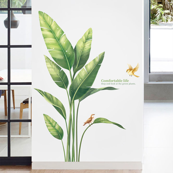 Decal trang trí chất liệu PVC loại 1 dày dặn, sắc nét, trang trí phòng khách, quán cafe- QR9412