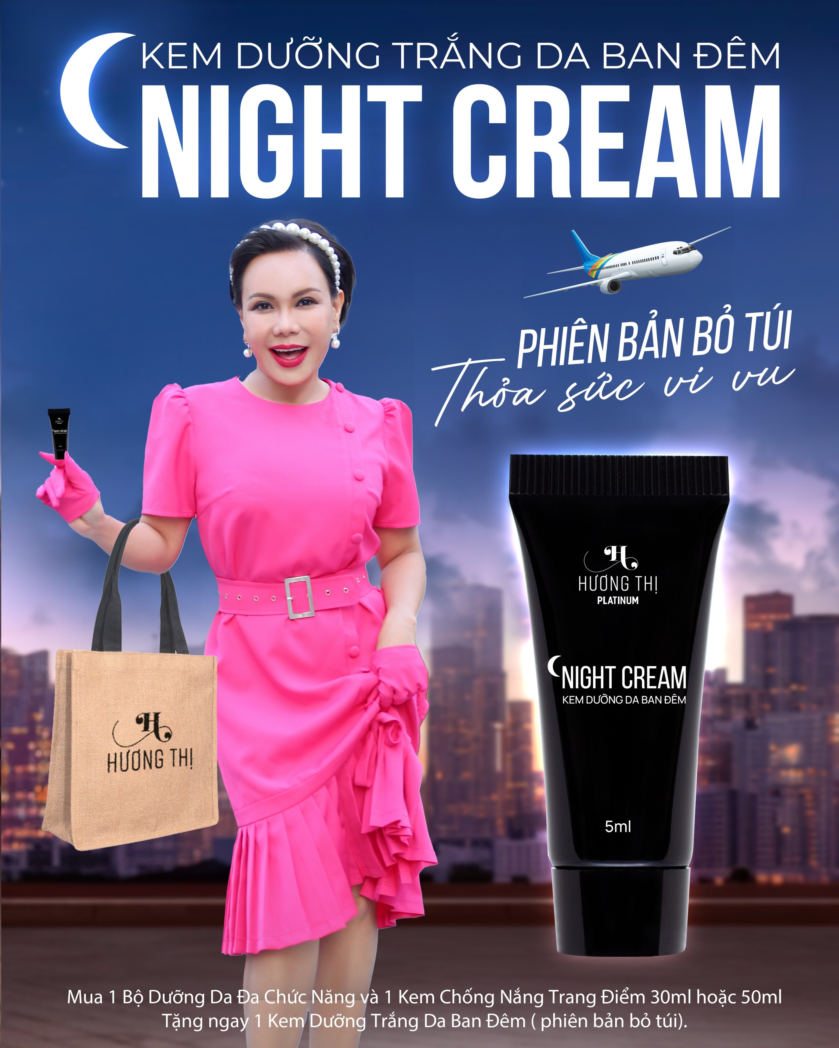 Kem dưỡng da ban đêm Hương Thị 5ml
