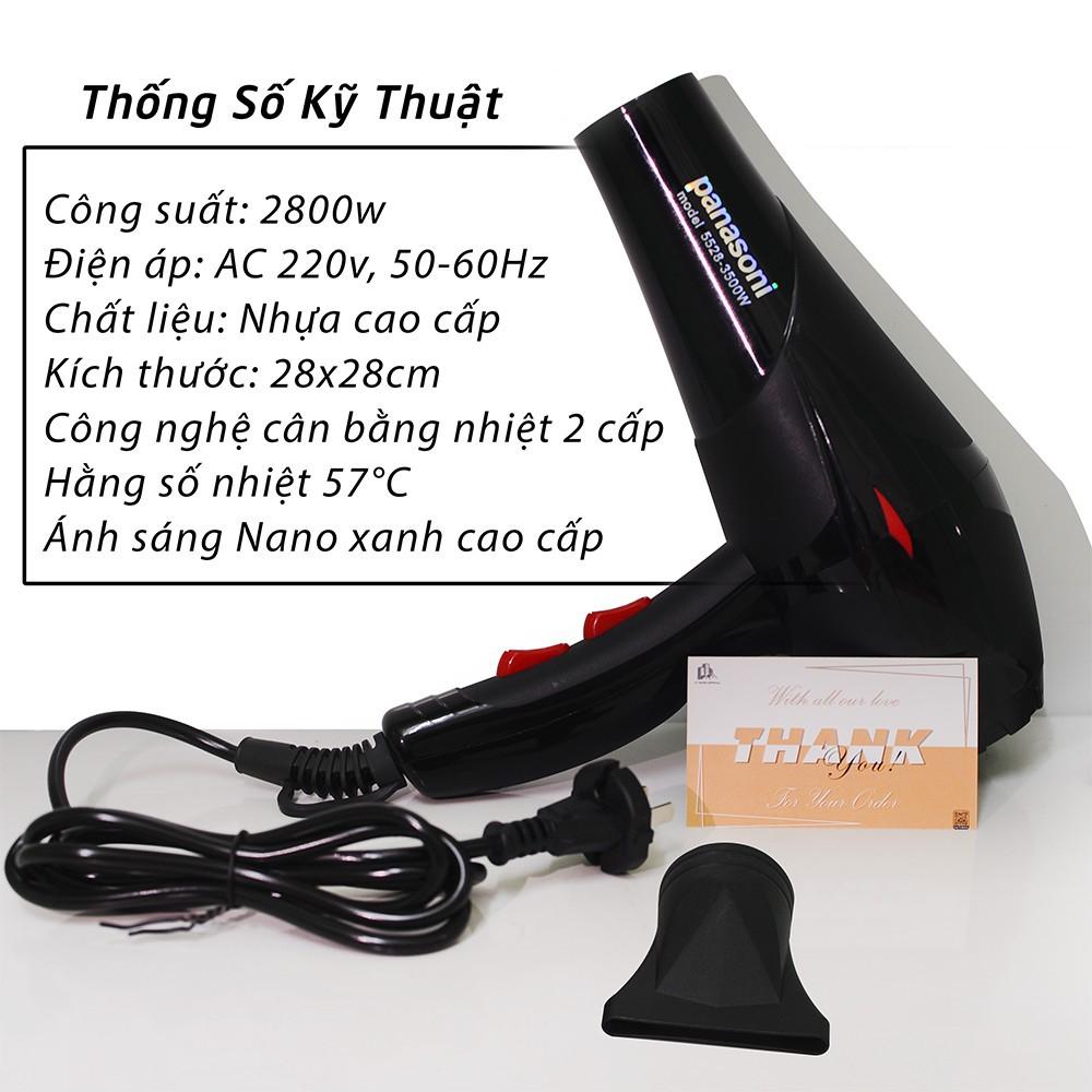 Máy Sấy Tóc Tạo Kiểu Panasoni Hai Chiều Model 5528 Công Suất 3500W
