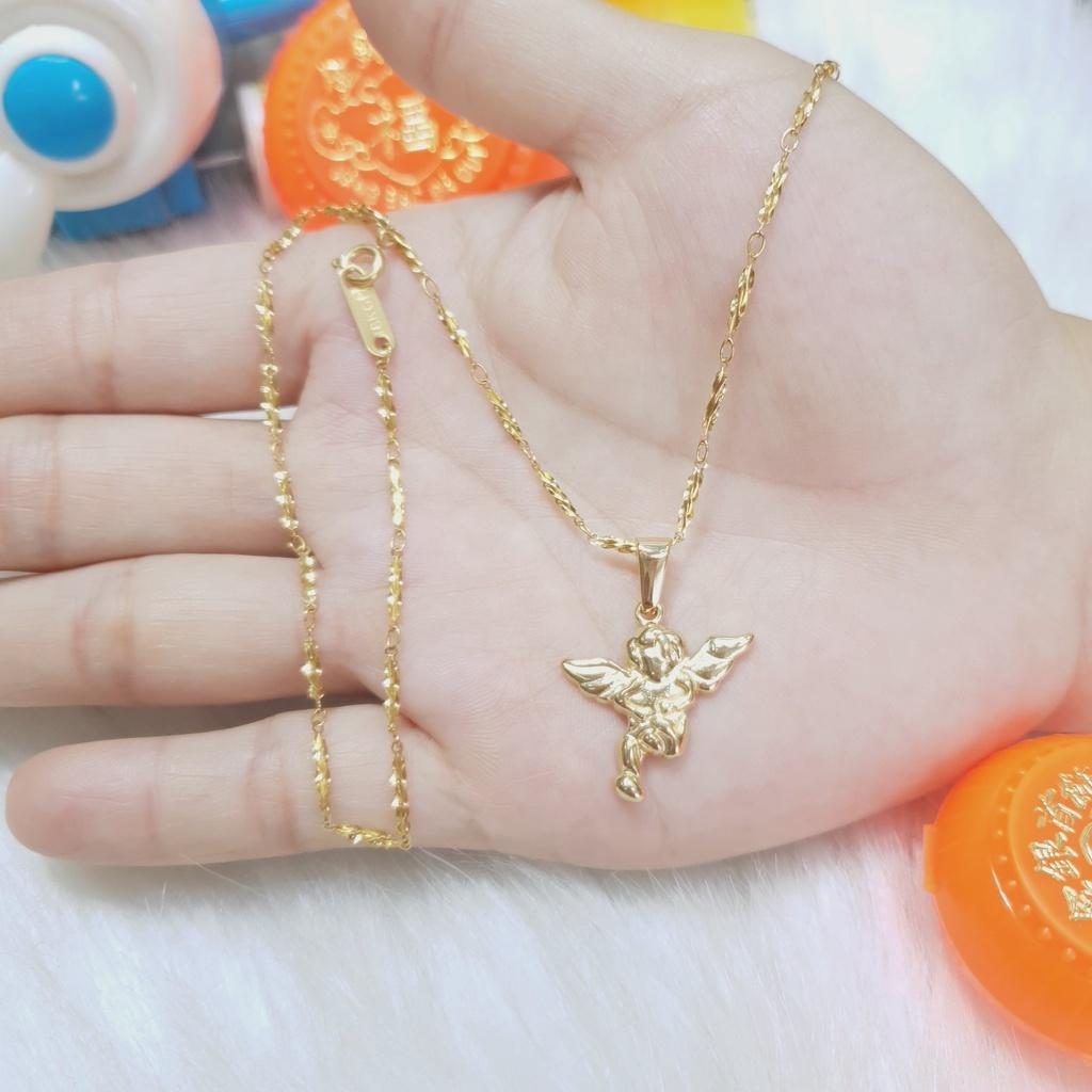 Dây Chuyền Trúc Thiên Thần Titanium Cao Cấp-Dùng lâu dài tắm rửa thoải mái không đen