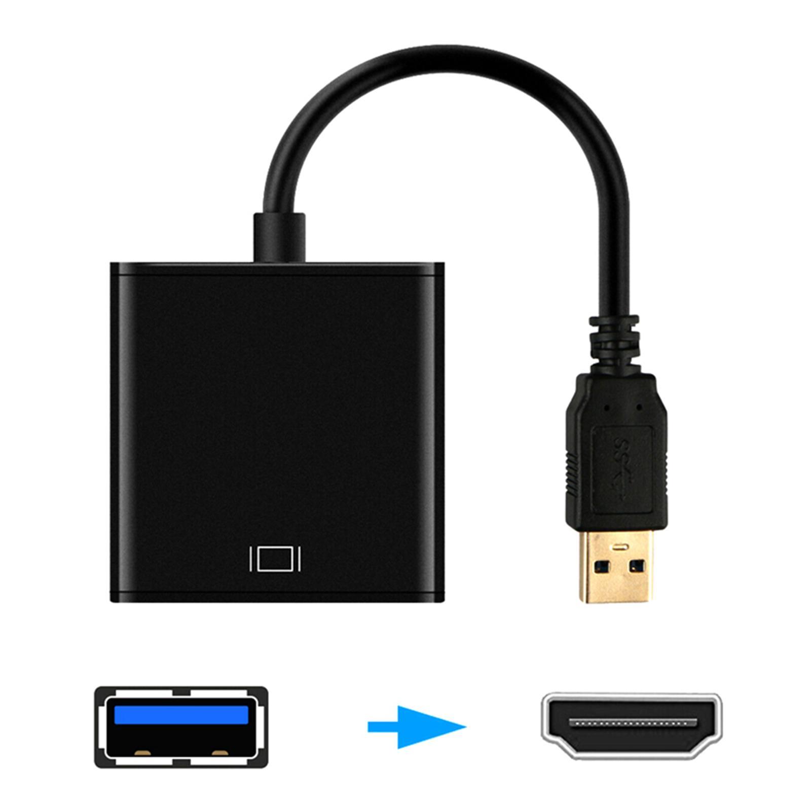 1080P 60Hz USB 3.0 to Audio Video Adapter Video Output for Laptop