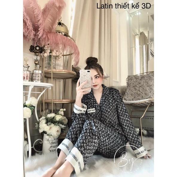 Bộ Pịama Lụa Latin Thiết Kế cực sang