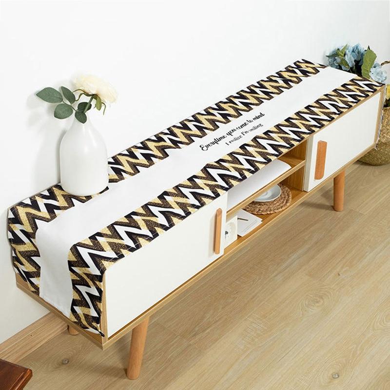 Simple TV Cabinet Tablecloth Tea Table Towel Cover Dust-proof Durable