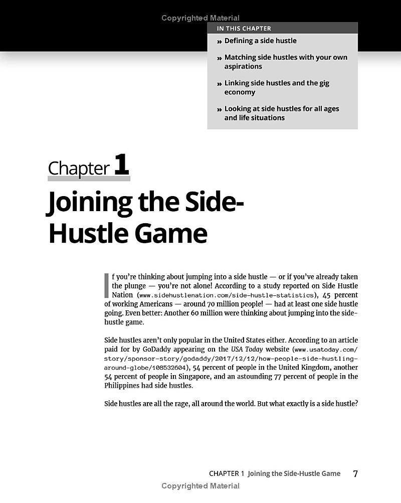 Sách ngoại văn: Side Hustles For Dummies