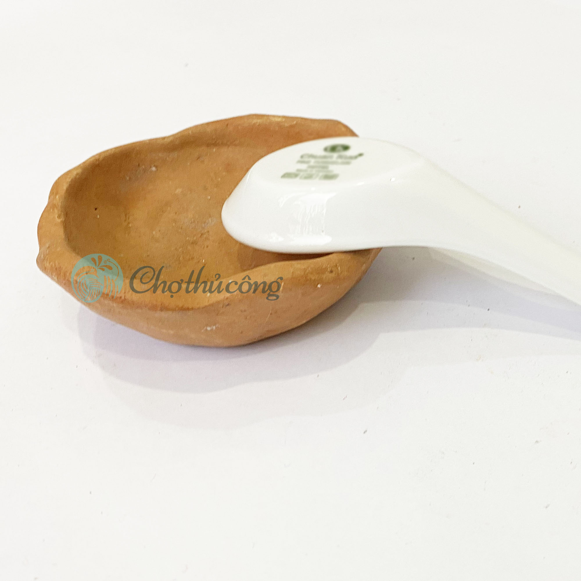 Combo 3 Chén đất nung thủ công Gốm Chăm Bàu Trúc dùng làm đế gác đũa thìa, chén gia vị, kê đũa muỗng vintage