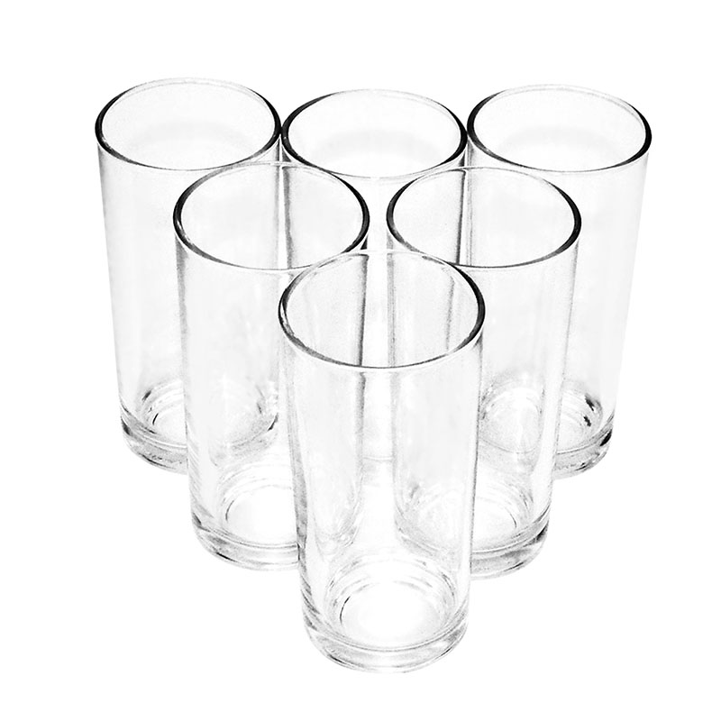 Bộ ly 6 cái Union Glass 312 Ly trắng cao đáy bằng 340 ml  không ngã màu,  sản xuất Thái Lan