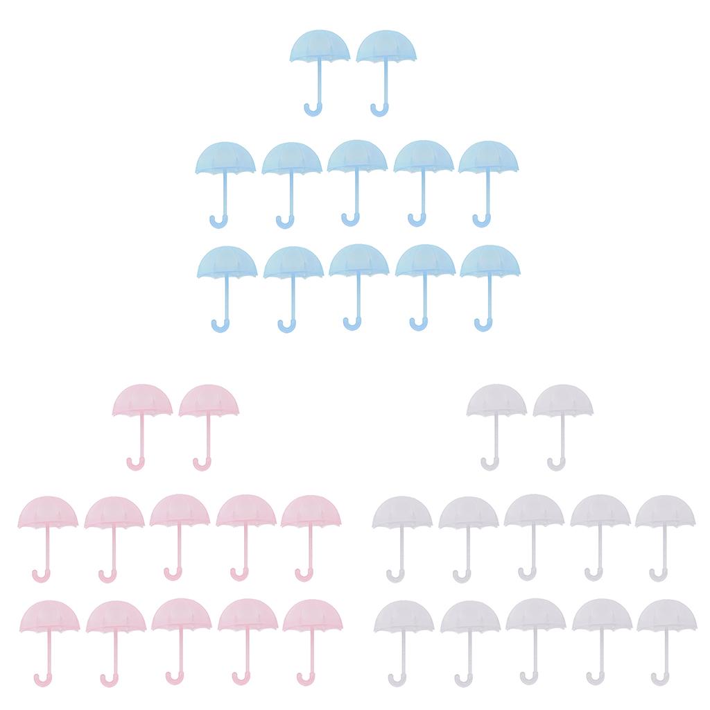 Pack of 12 Cute Plastic Umbrella Small Chocolate Candy Gift Boxes Baby Shower Party Favor