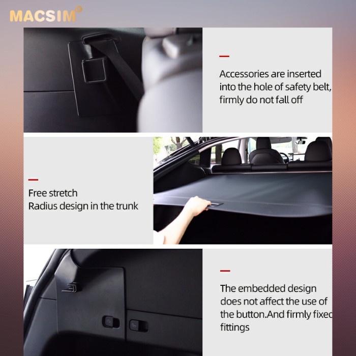 Tấm chắn cốp ô tô cao cấp Macsim Toyota Prado 2015 - 2019