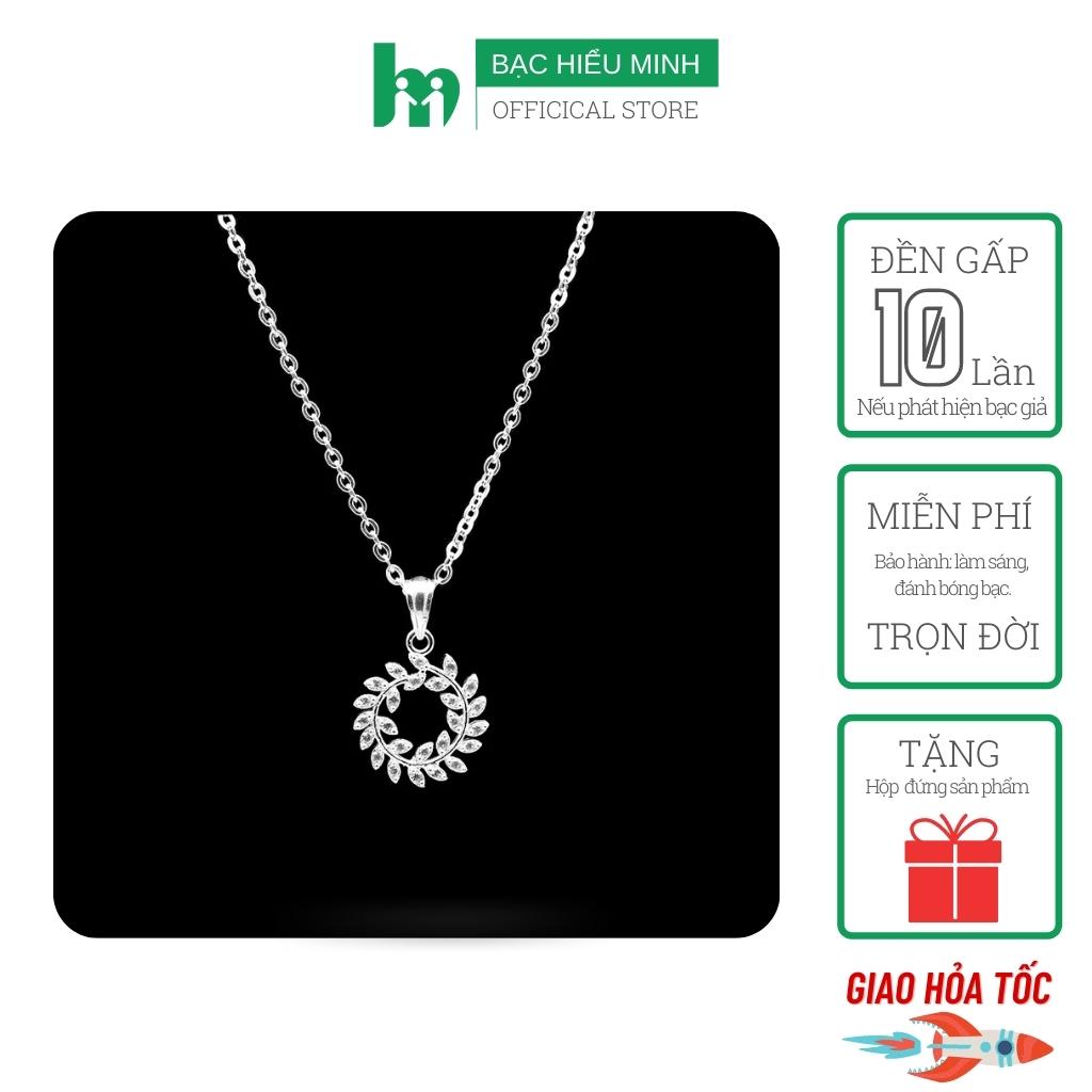 Dây Và Mặt Dây Chuyền Nữ - Vòng Nguyệt Quế -  Bạc Hiểu Minh DMD445