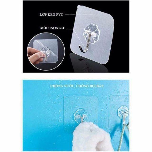 COMBO 10 Móc dán trong suốt siêu bền