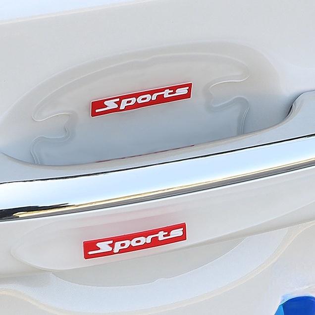 Bộ Miếng Dán Cửa Xe Hơi Bằng PVC Trong Suốt Chống Trầy Chống Va Đập Họa Tiết Hoạt Hình Dễ Thương