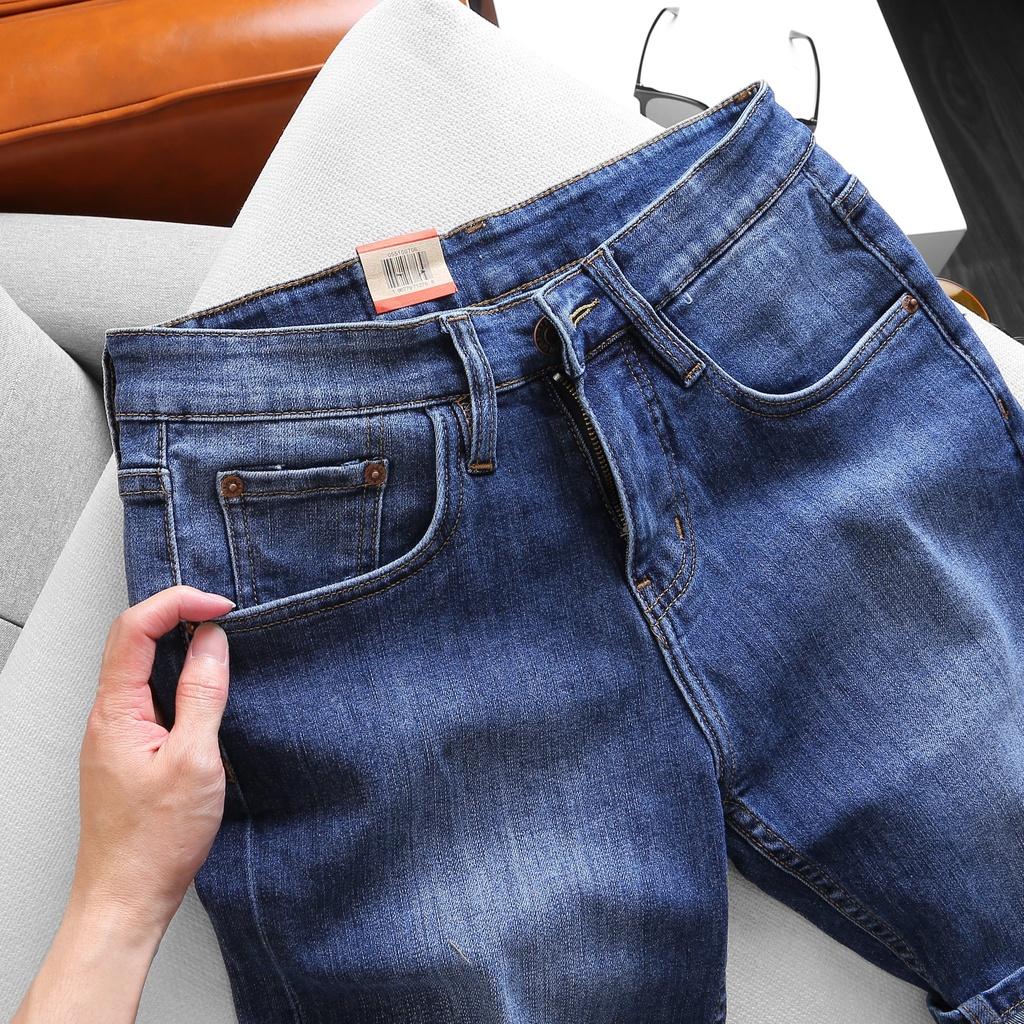 Quần Đùi Bò Short Jean Nam Wash Phom Xuông THOITRANG24H Bền Màu Không Bị Ra Màu Khi Giặt Tẩy