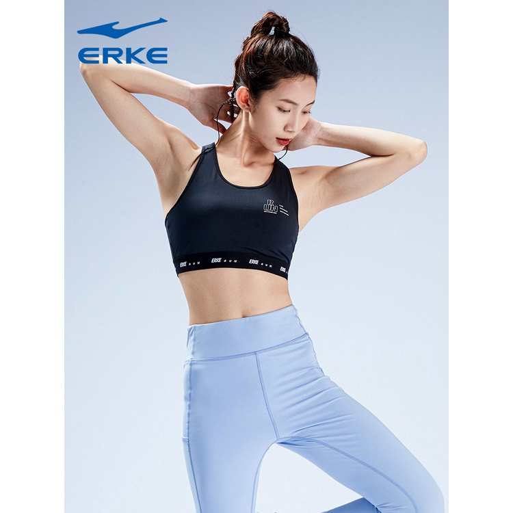 Áo bra nữ Erke áo bra tập gym 2 dây nâng ngực có bo chun 12222290300