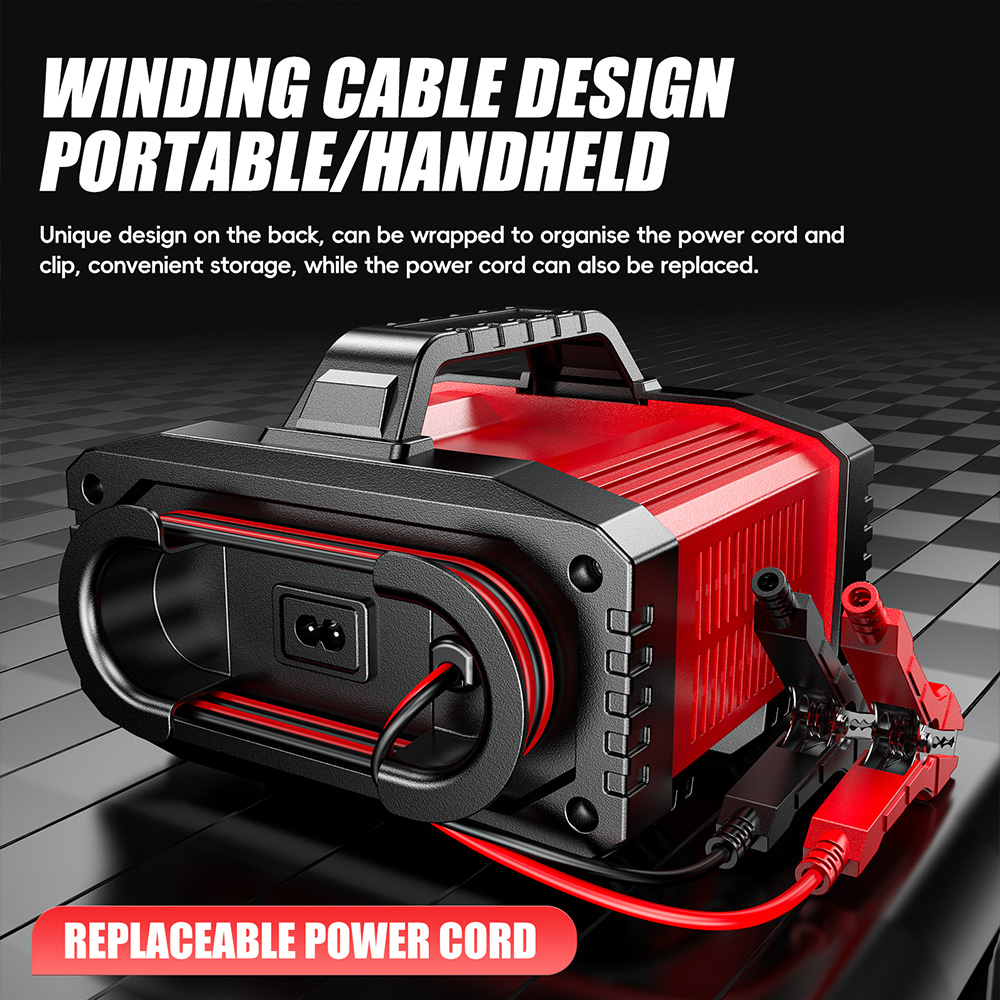 Sạc Ắc Quy FOXSUR FAC-150 15A Tự Động Thông Minh Dùng Cho Bình 12V 24V 4AH - 250AH