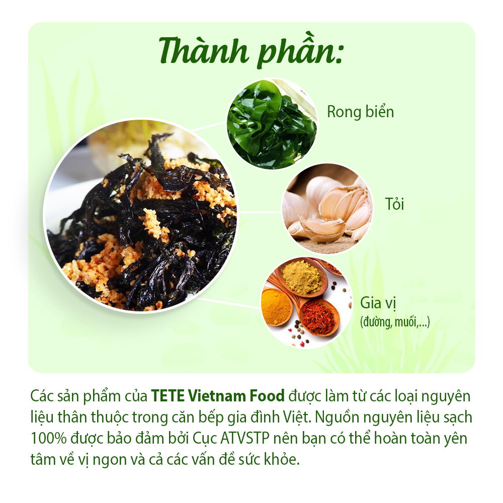 Rong Biễn Cháy Tỏi TETE 330 gram