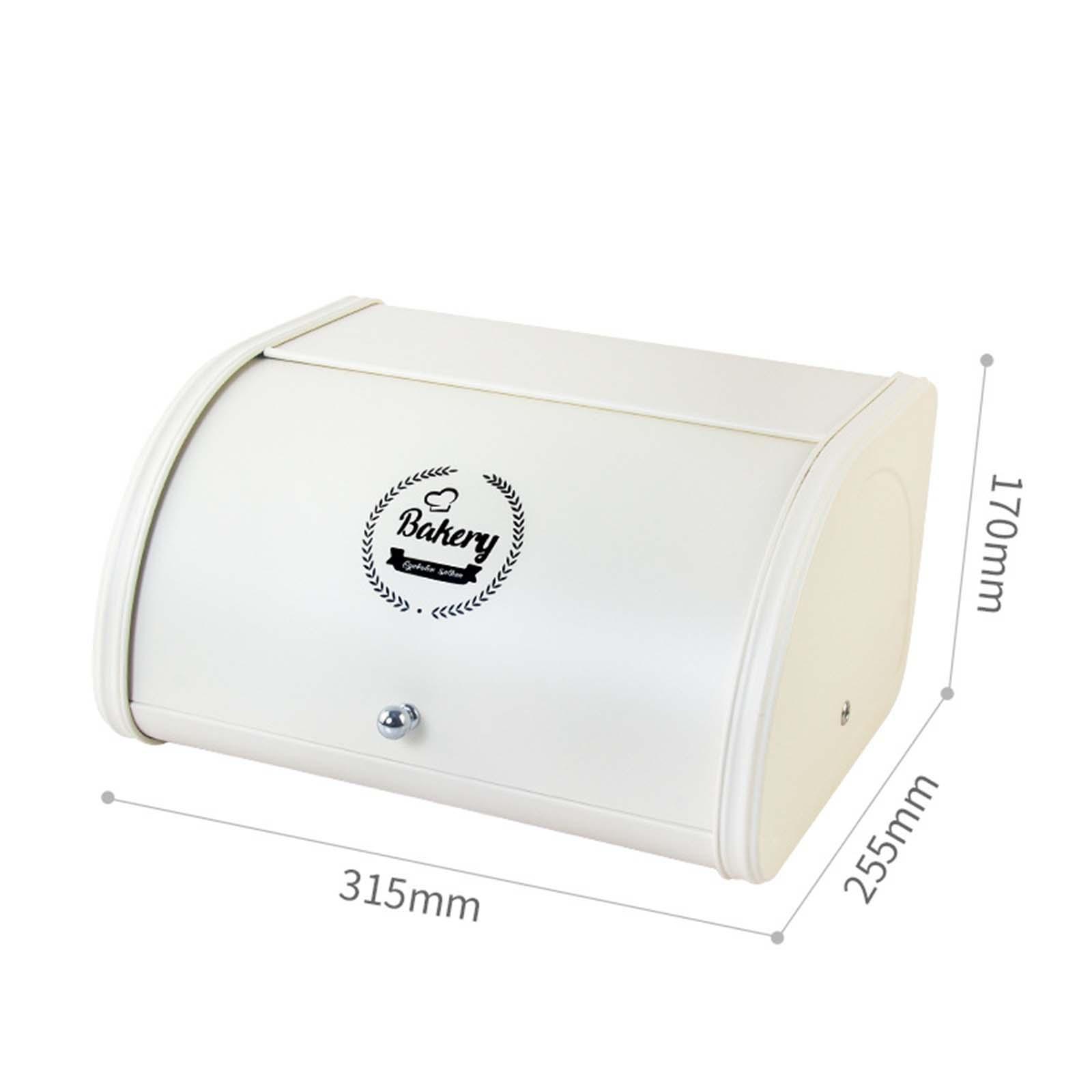 Multi Purpose Storage Container Metal Bread Box Bin for Kitchen Baked Goods Home