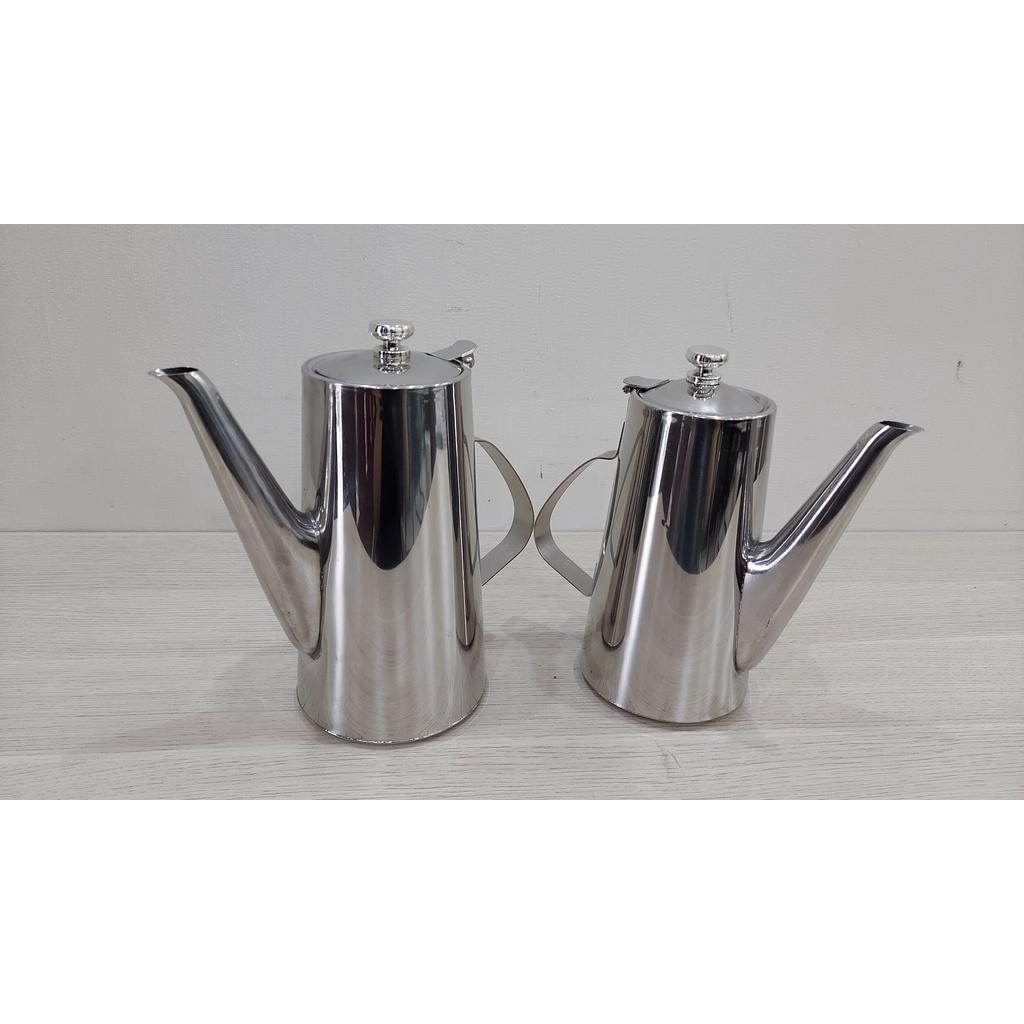Bình inox,ấm inox 304 có vòi rót, đựng trà cafe