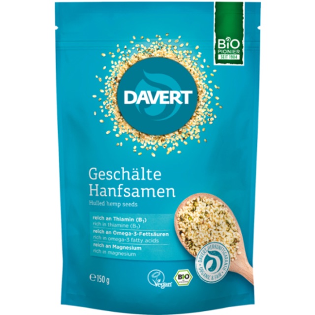 Hạt gai dầu hữu cơ Davert