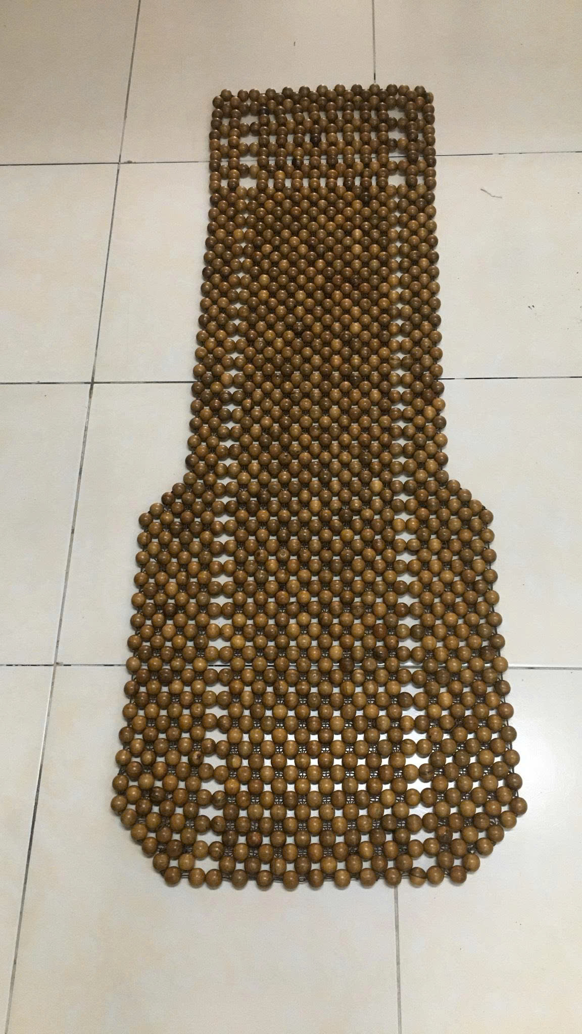 Đệm Lót Ghế Xe Ô Tô Hạt Gỗ Bách Xanh Cao Cấp Hạt 1.8cm