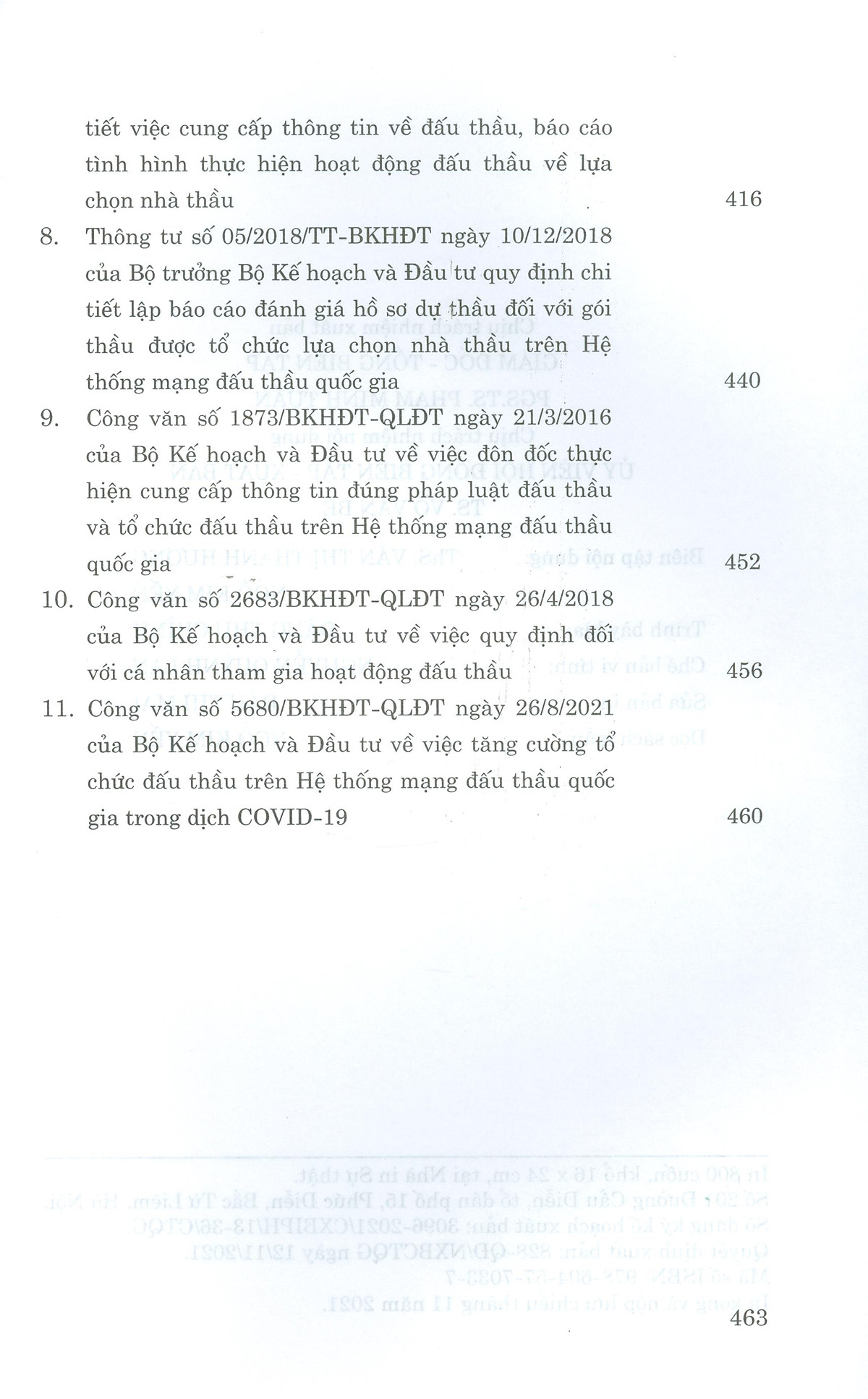 Luật đấu thầu (hiện hành) và các văn bản hướng dẫn thi hành