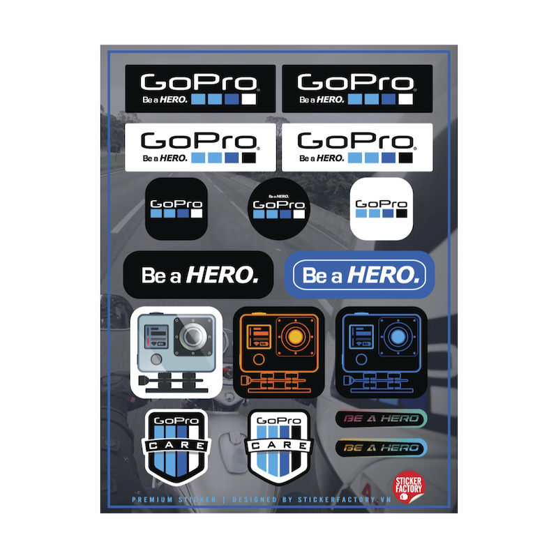 Gopro - Reflective Sticker hình dán phản quang 3M Premium