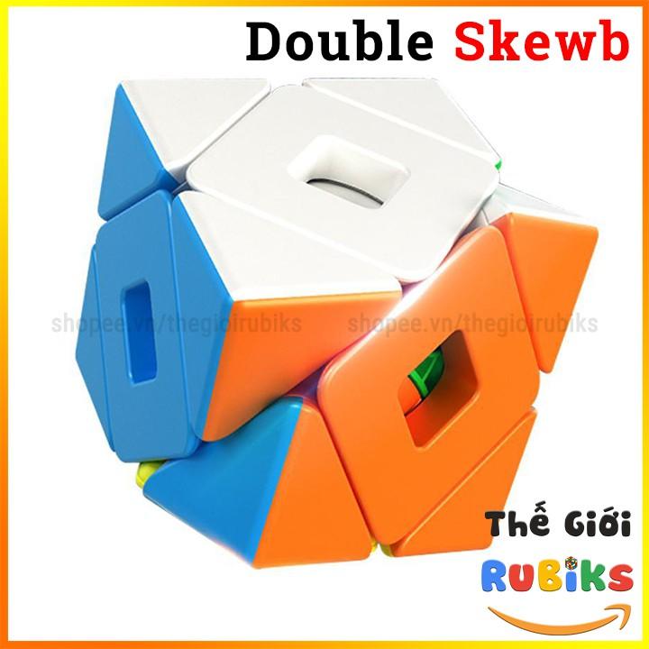 Rubik Double Skewb Stickerless MoYu MFJS MeiLong - Rubik Biến Thể Skewb