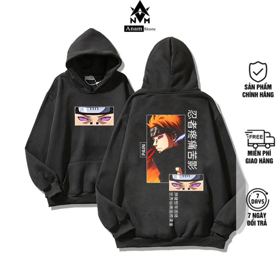 Áo Hoodie Nam Nữ NARUTO 2 Vải Nỉ Ngoại Dầy Nón 2 Lớp Tay Bo Gân, Anam Store