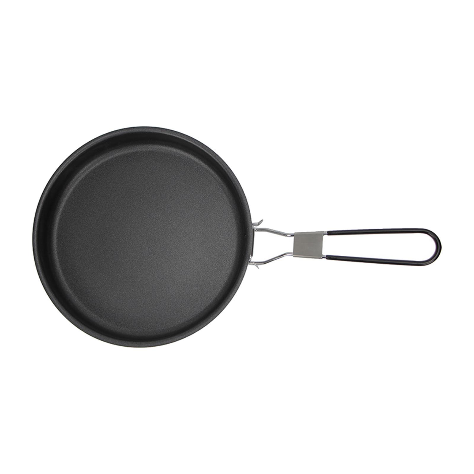 Frying Pan Camping Cookware Folding Handle Folding Pot for Backpacking