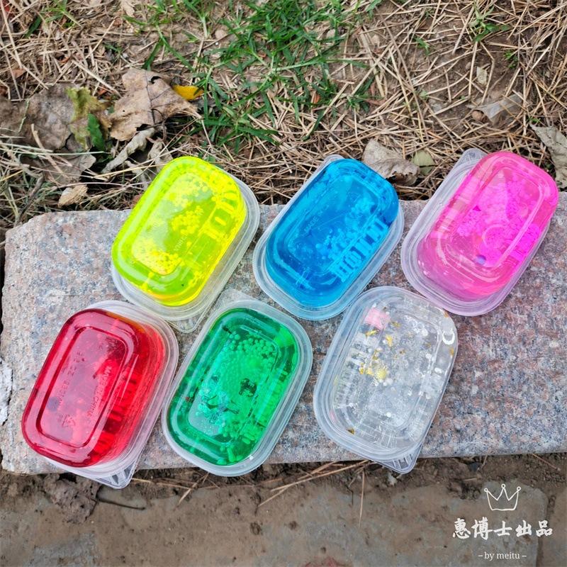 SLIME dạng ÂU BÓNG charm kim tuyến NG0C TRAI CỐM XỐP 6 màu dạng lỏng Slam thiết kế độc đáo ấn tượng squishy