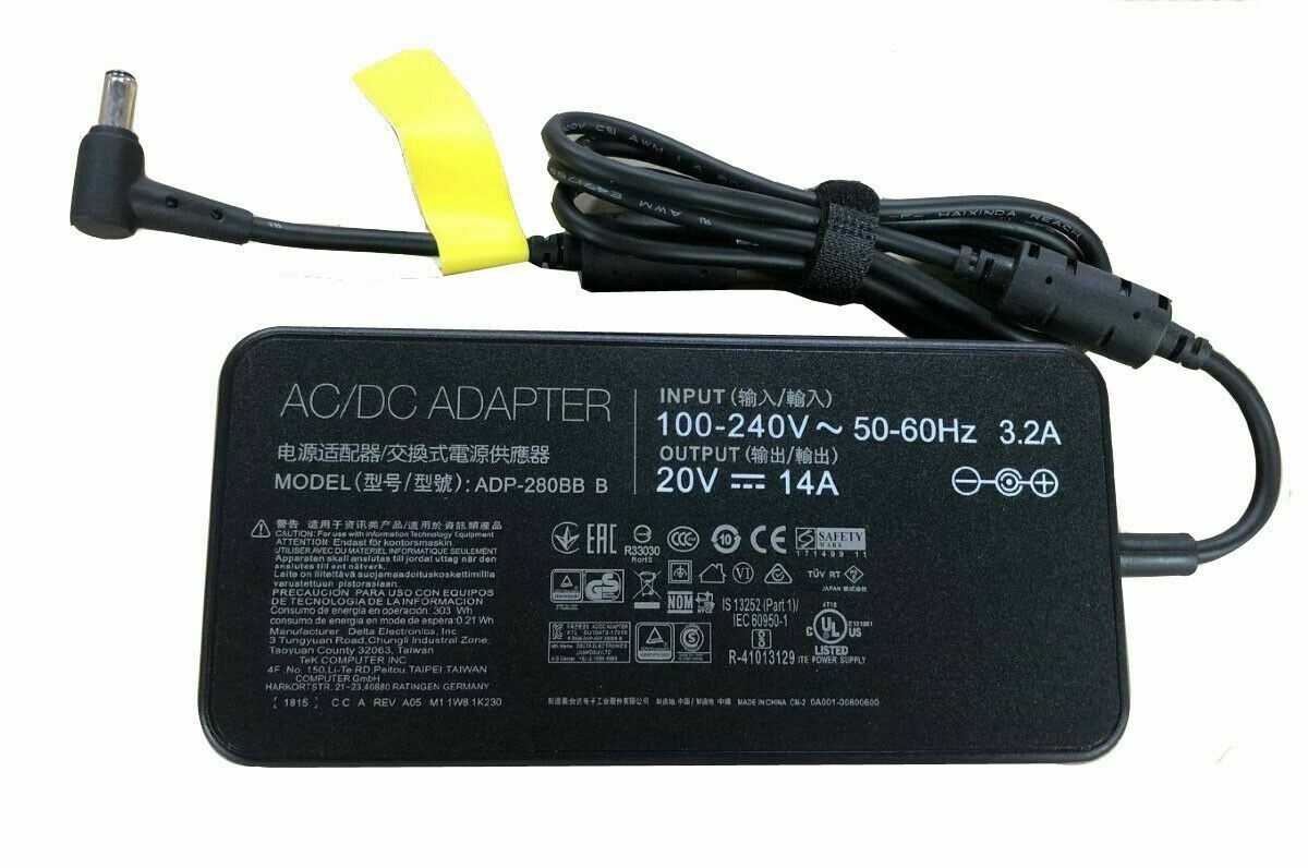 Sạc dành cho Laptop ASUS ROG Mothership GZ700 GZ700GX-AD027T AC Adapter Charger 20V 14A 280W kèm dây nguồn - Hàng nhập khẩu