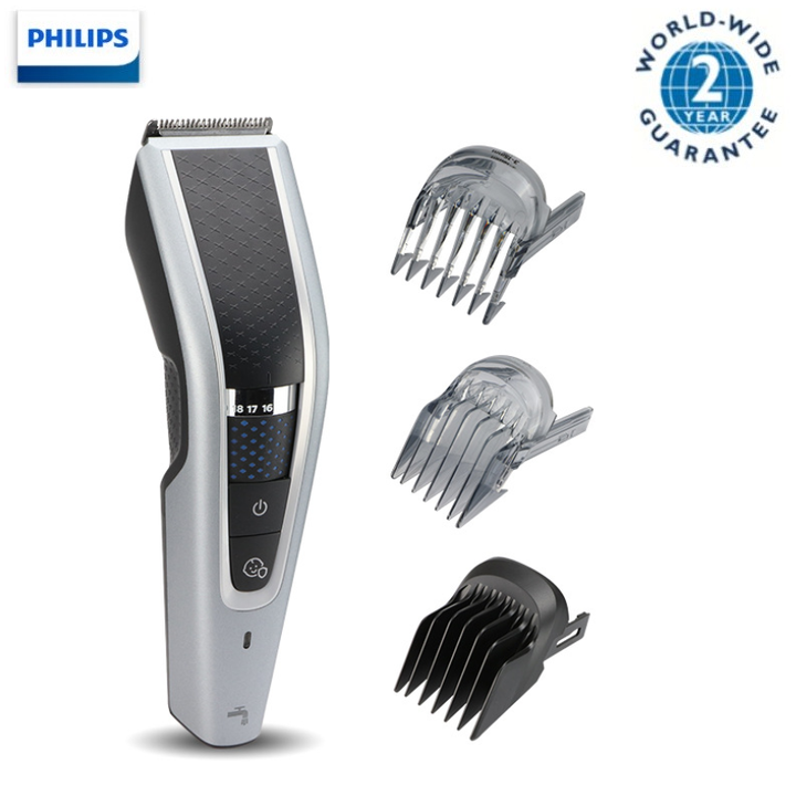 Tông đơ cắt tóc cao cấp Philips HC5690/15, trang bị 3 cỡ lược, con xoay điều chỉnh 27 cấp độ cắt tiện lợi (Tặng kèm túi đựng)- Hàng chính hãng