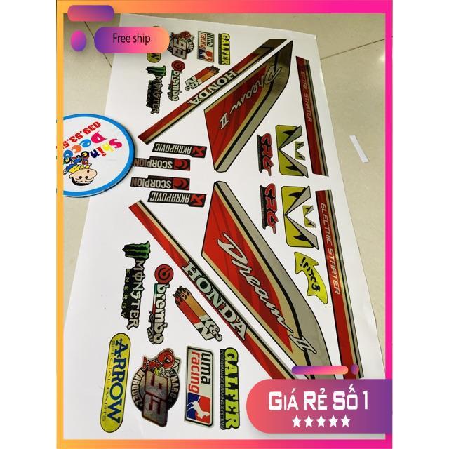 Tem rời dành cho xe dream mẫu zin in Crom cao cấp