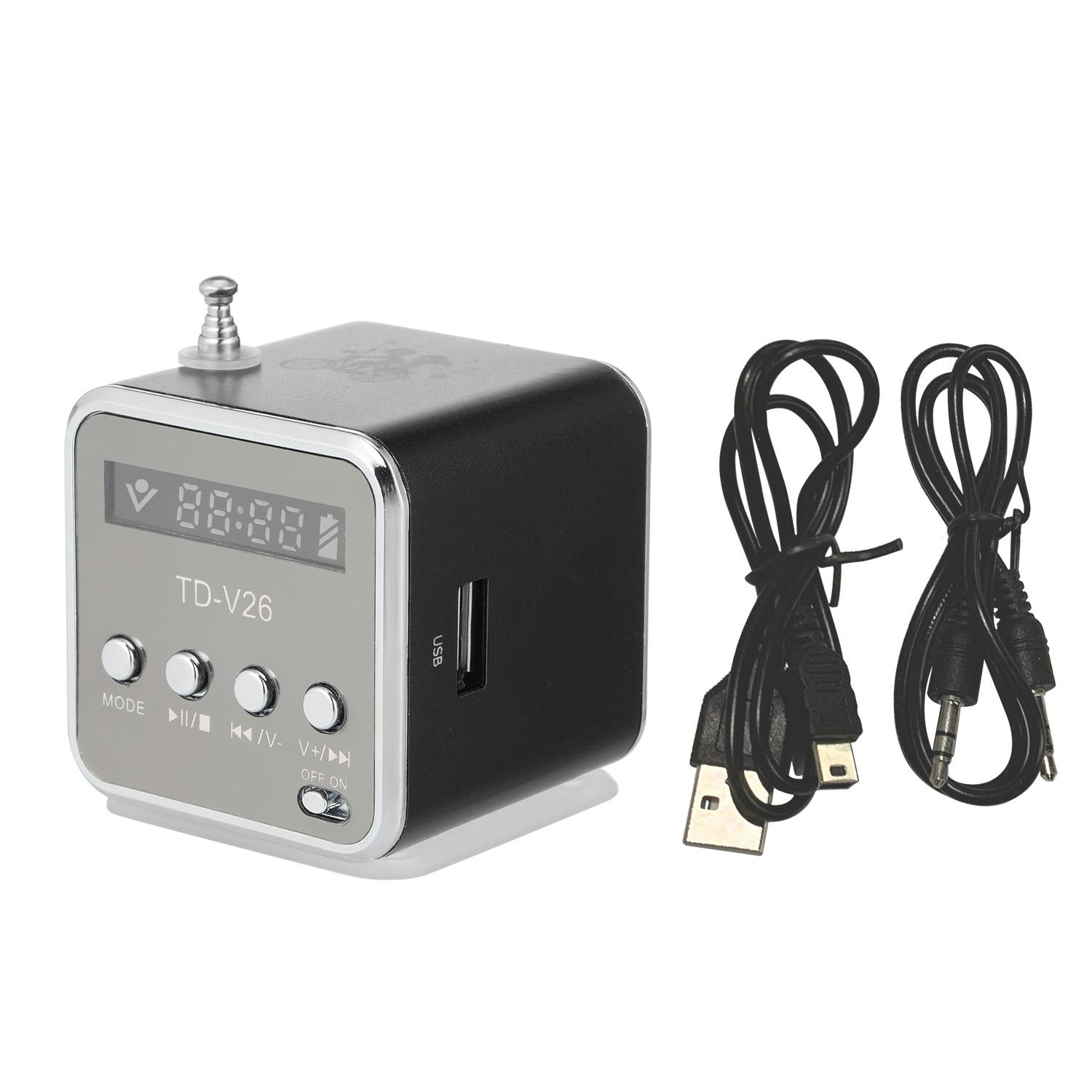 Loa mini có dây 3,5 mm Bộ khuếch đại âm nhạc Hỗ trợ thẻ TF cho máy tính xách tay DVD
