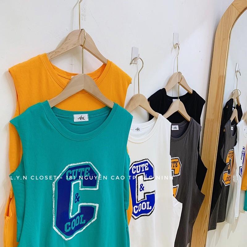 Áo tanktop chữ C