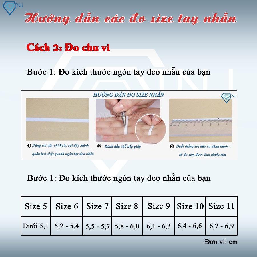 Nhẫn nữ bạc thật đính đá đẹp - trang sức lợi Hoàn