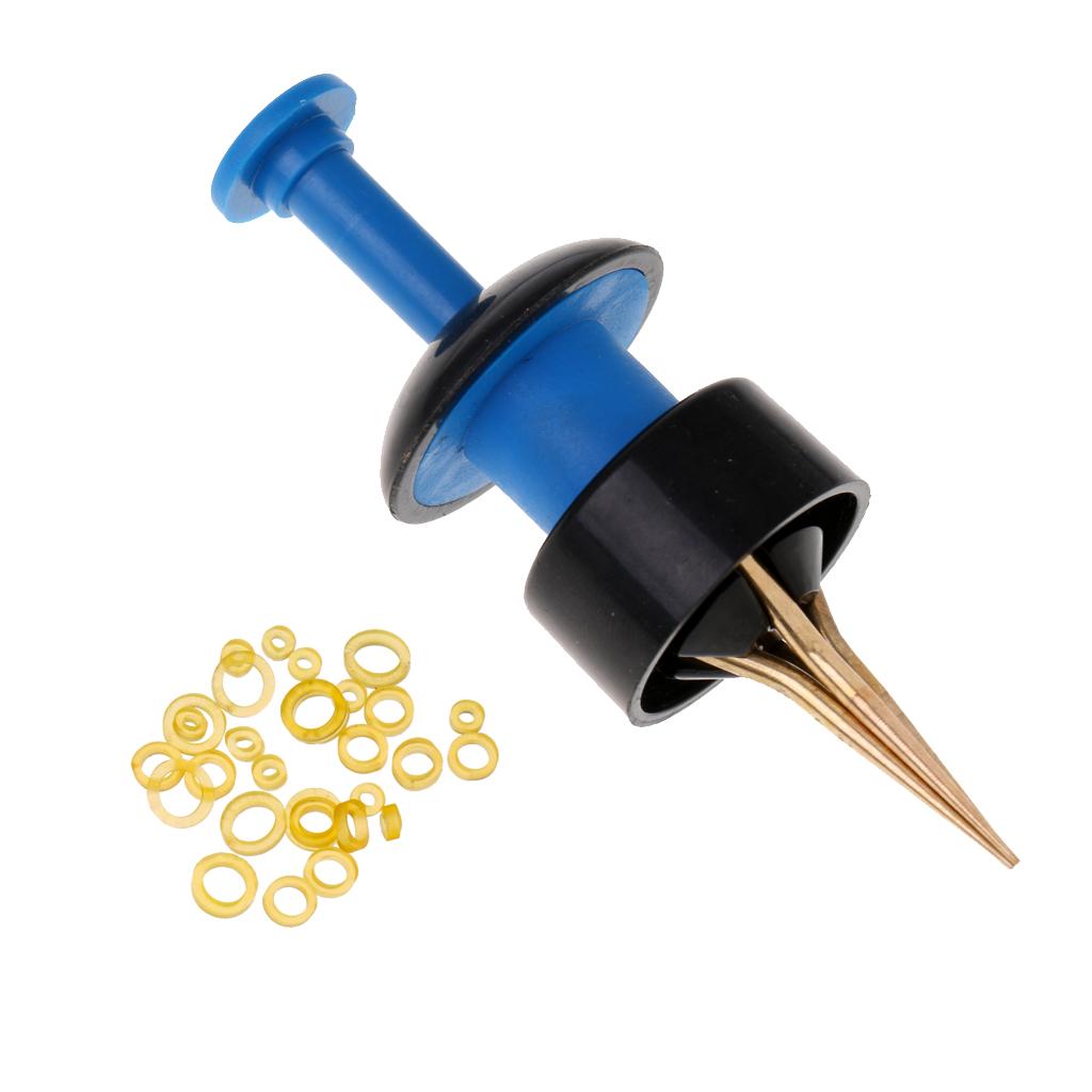 Portable Copper Bloodworm Clip Baits Lures Earthworm Clip Tool for Fishing