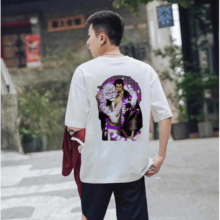 Áo Thun Tay Lỡ Unisex Đô Đốc Hổ Tím Thiết Kế Hàn Quốc