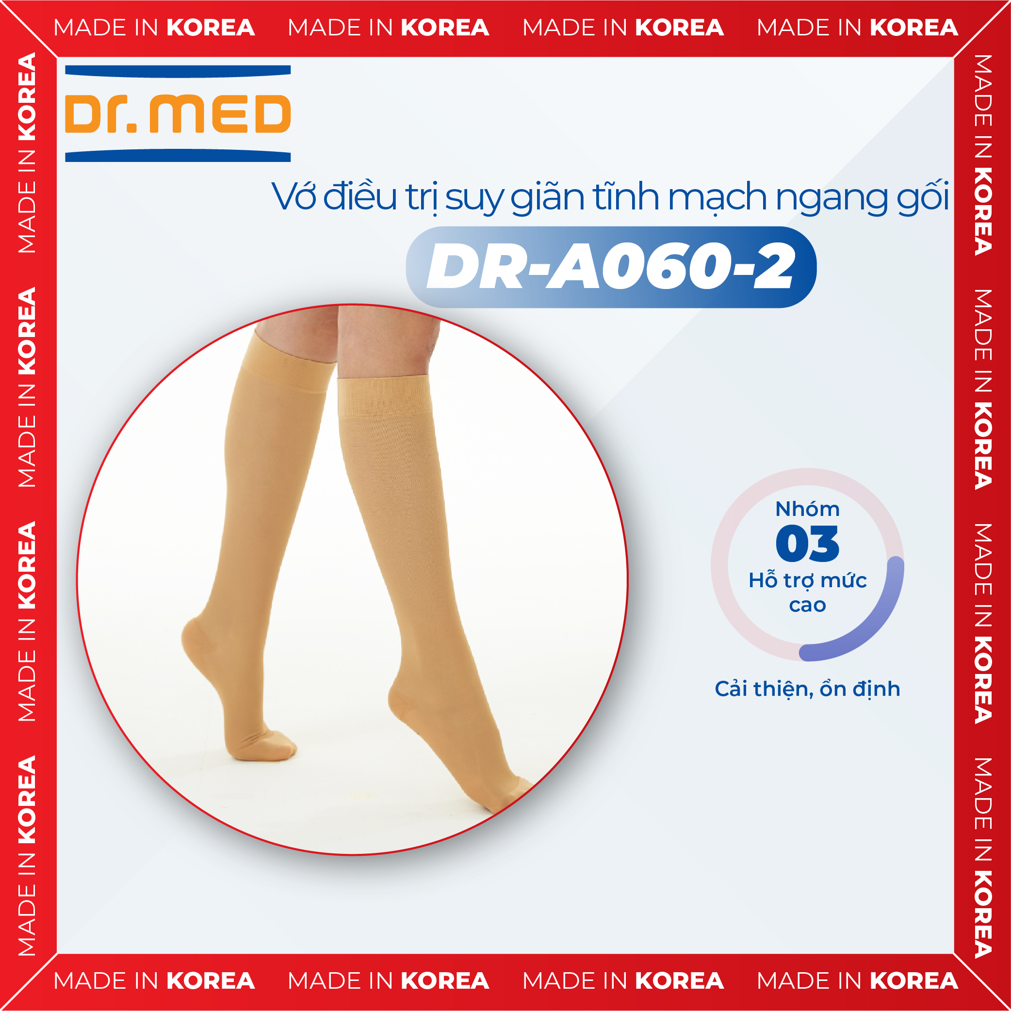 Vớ suy tĩnh mạch ngang gối Dr.MED DR-A060-2