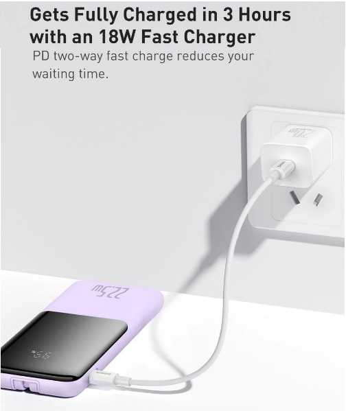 Pin sạc dự phòng 22.5W Baseus Elf Digital Display Fast Charge Power Bank 10000mAh- hàng chính hãng