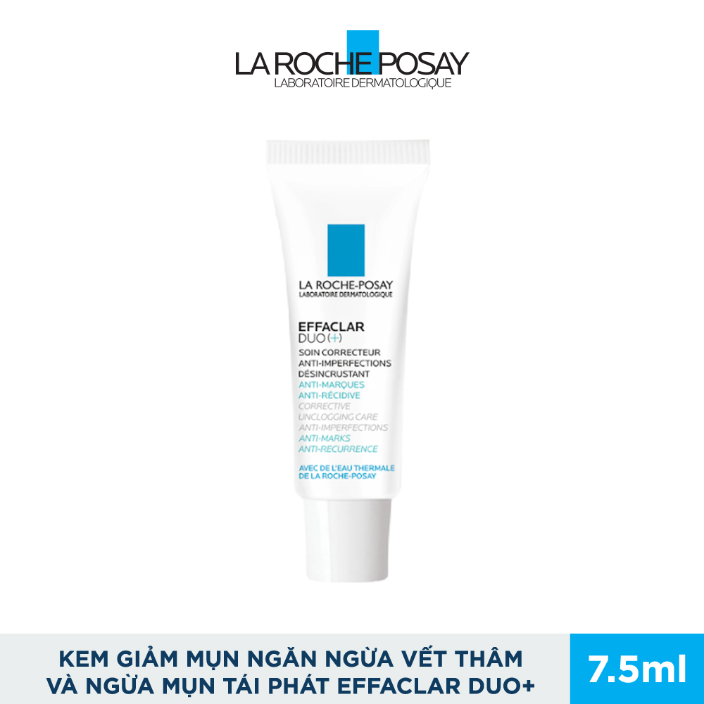 Bộ sản phẩm giảm mụn ngừa thâm hiệu quả sau 12H La Roche-Posay Effaclar Duo(+)