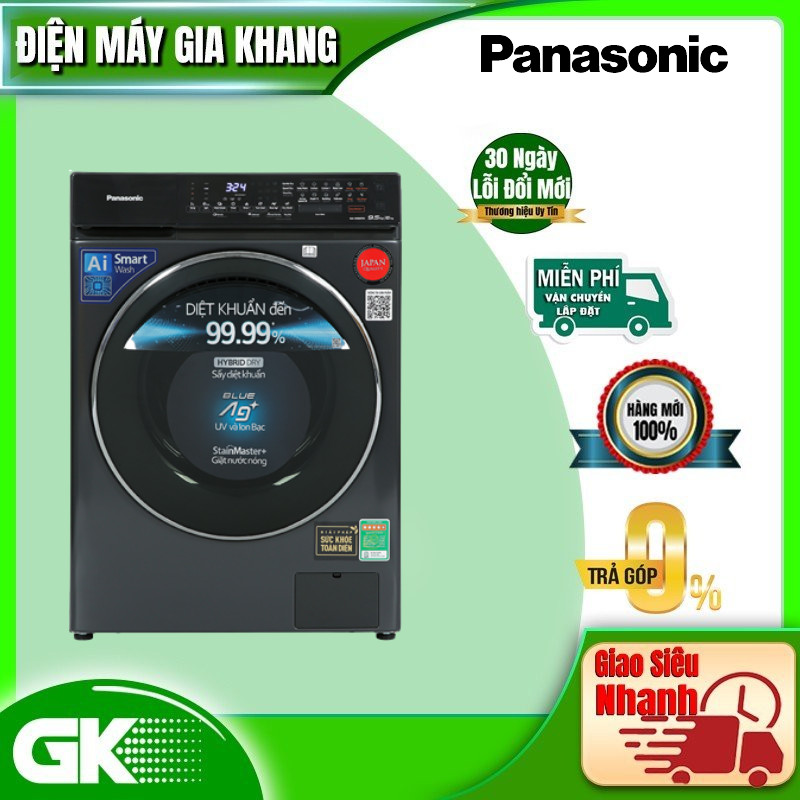 Máy giặt sấy Panasonic Inverter 9.5 kg kg NA-S956FR1BV - Hàng chính hãng