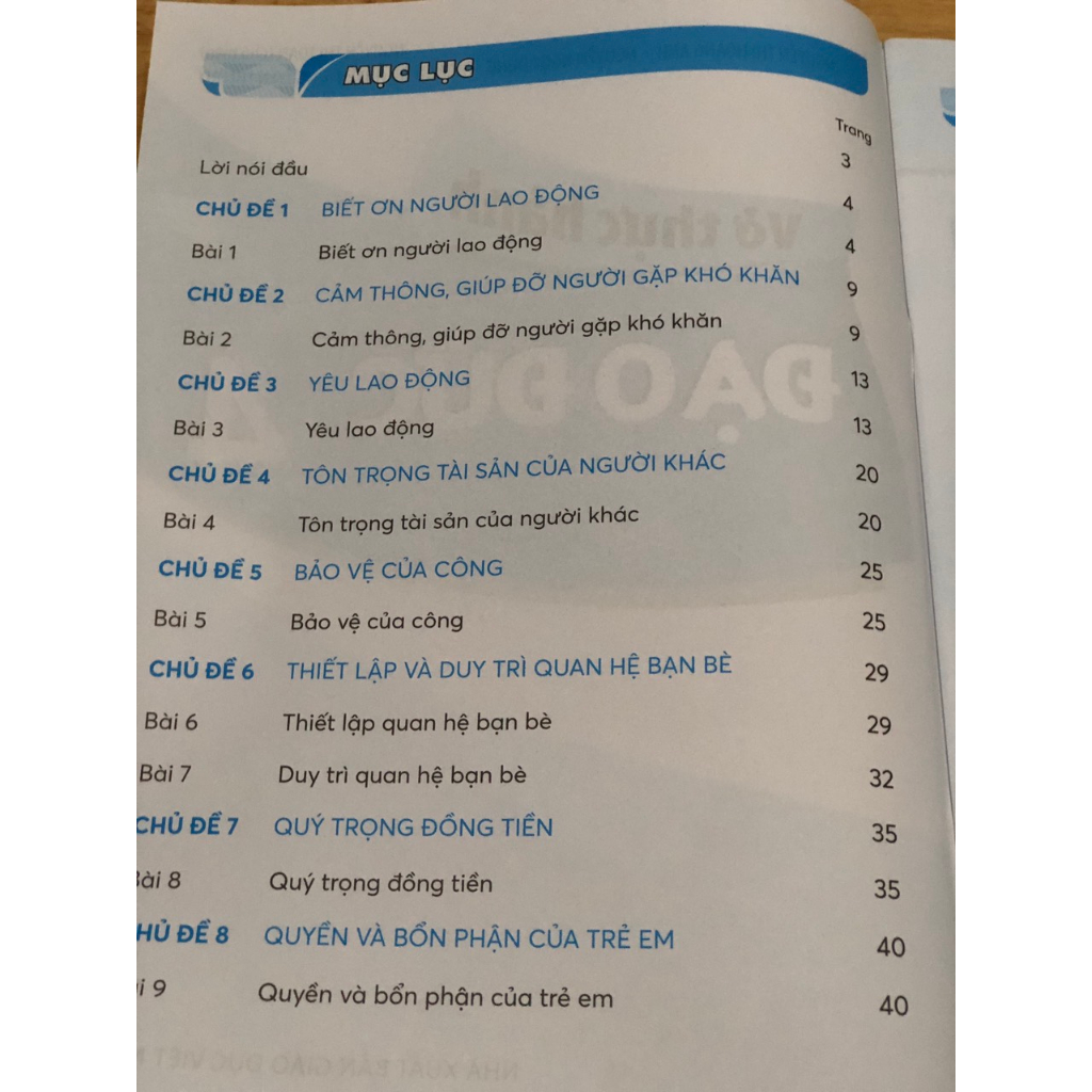 Sách - Vở thực hành Đạo đức lớp 4