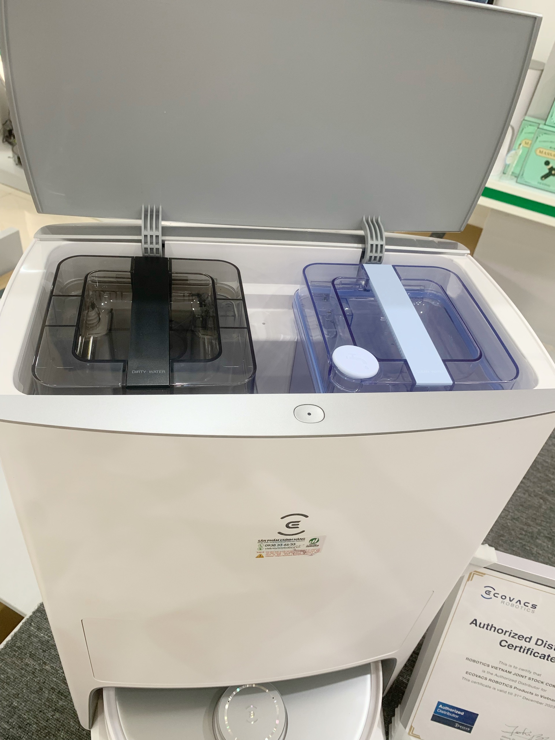 Robot hút bụi lau nhà Ecovacs Deebot T20 Omni_Lực hút 6000Pa_Bản quốc tế DLX23_Bảo hành chính hãng 24 tháng_Hàng chính hãng