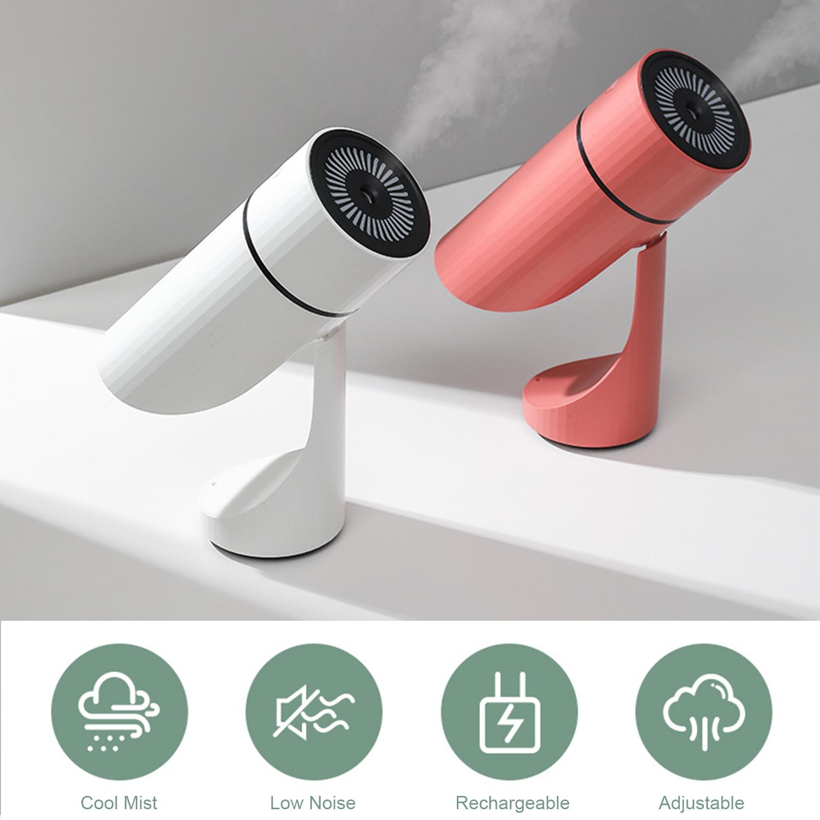 Máy phun sương tạo ẩm 260ml có đèn LED nhiều màu sắc, hoạt động êm ái