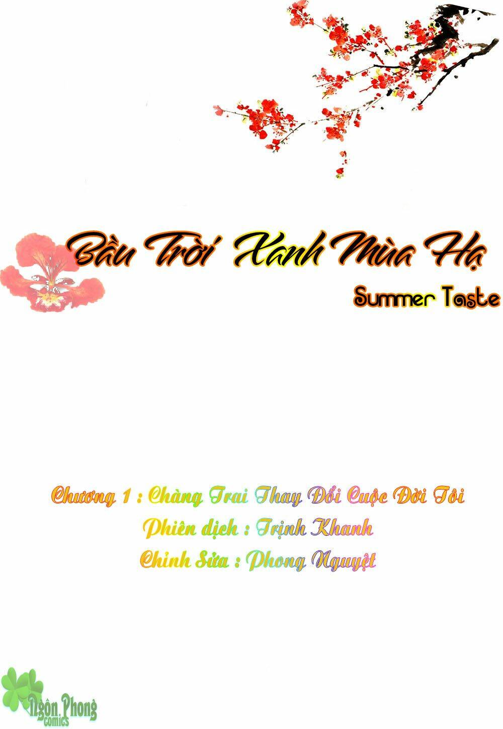 bầu trời xanh mùa hạ chapter 1 2