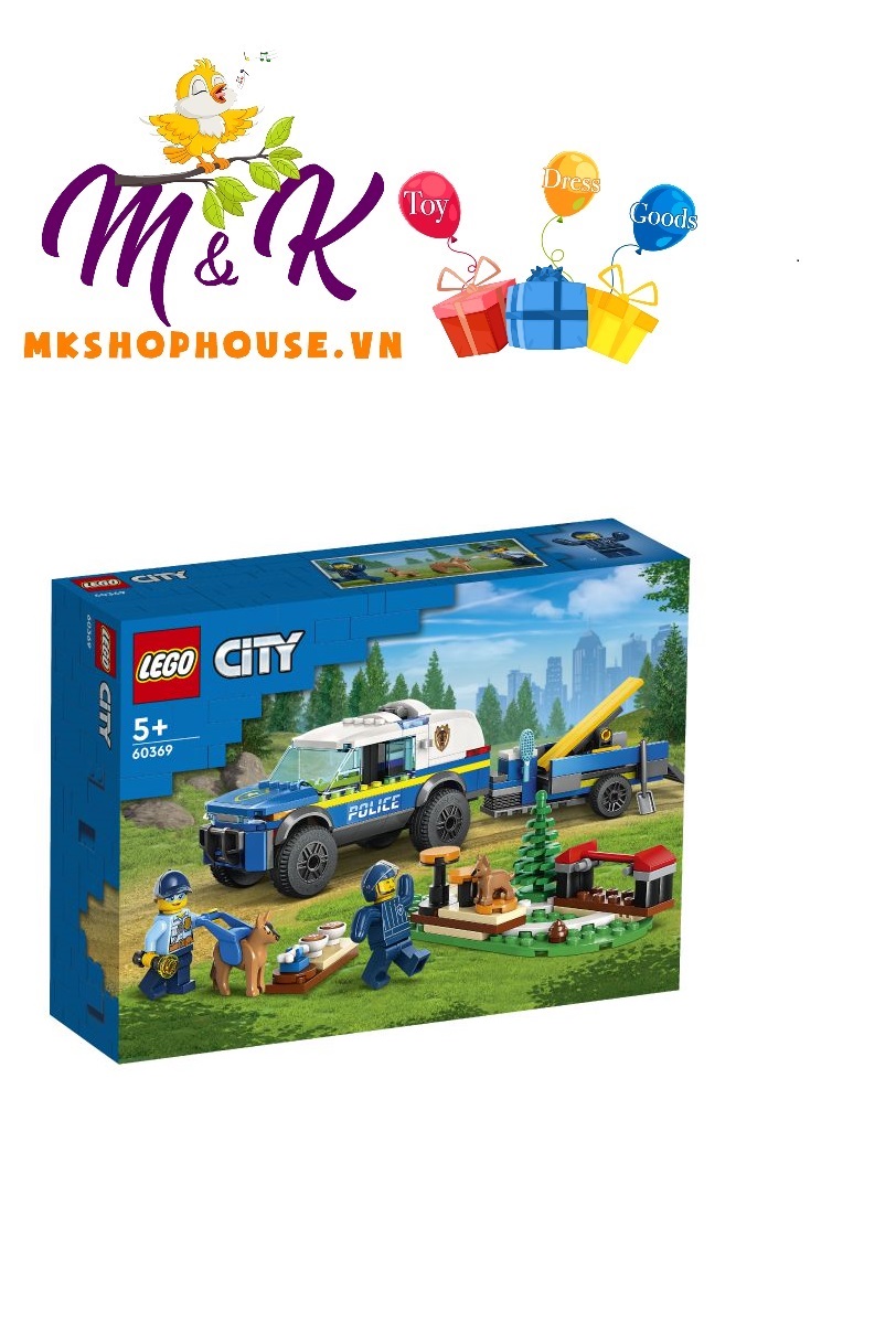 LEGO City 60369 Xe Huấn Luyện Cảnh Khuyển (197 Chi Tiết)