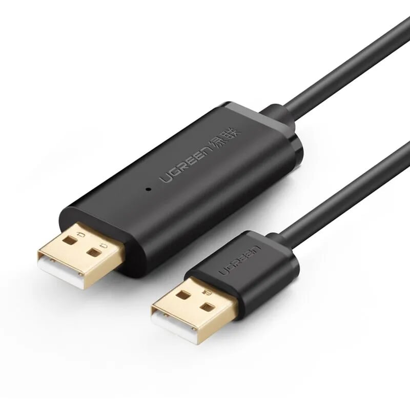 Cáp tín hiệu USB data link 2.0 truyền dữ liệu cao cấp 3M màu đen UGREEN USB20226Us166 Hàng chính hãng