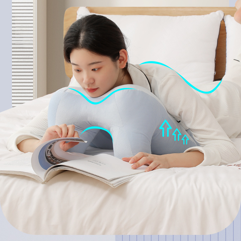 Gối Kê Đọc Sách Làm Việc Trên Giường Bảo Vệ Cột Sống ERGONOMICS SOOTHING Công nghệ Nhật Bản