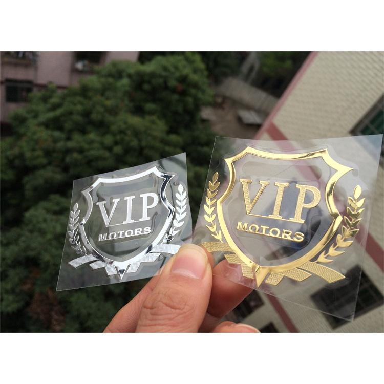 Miếng Dán Logo VIP Lúa Mì Bằng Nhôm Thông Dụng Cho Cửa Sổ Xe Hơi